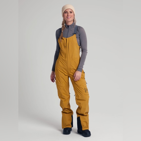 Burton AK Gore-Tex 2L Kimmy Bib Snowpants Woodthrush - Picture 3 of 15